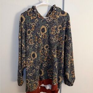 Natural Life Dark Floral Hoodie